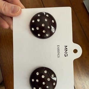 MNG Black earrings